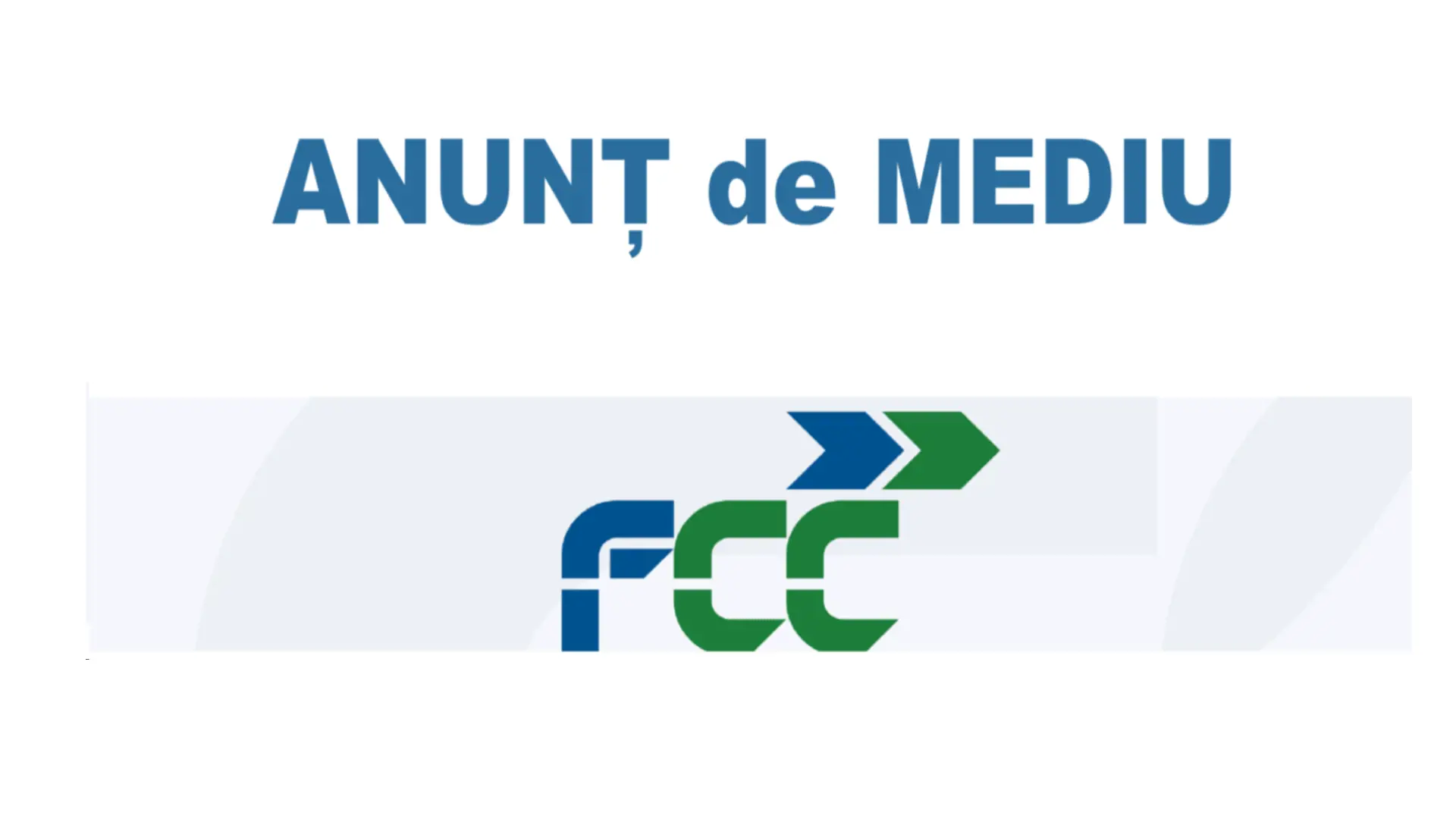 anunt de mediu